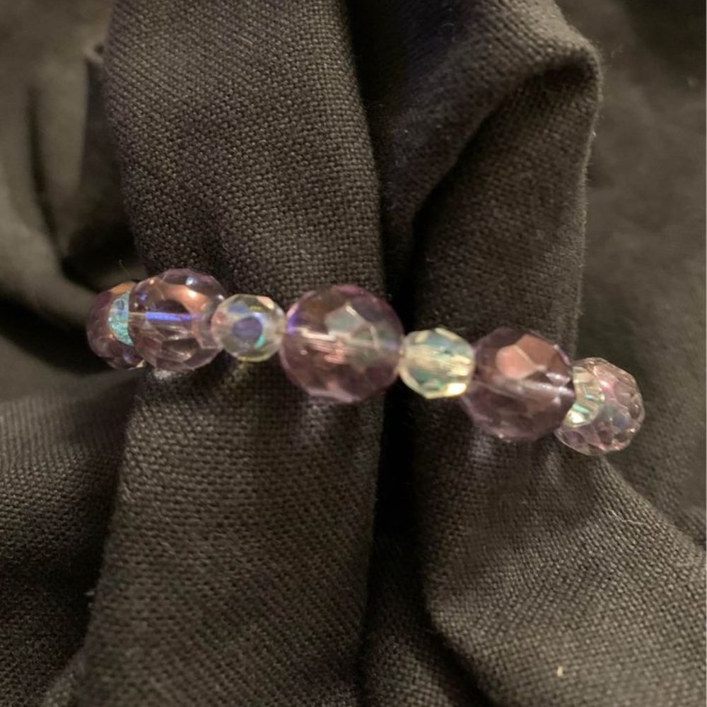 Vintage glass crystal bracelet